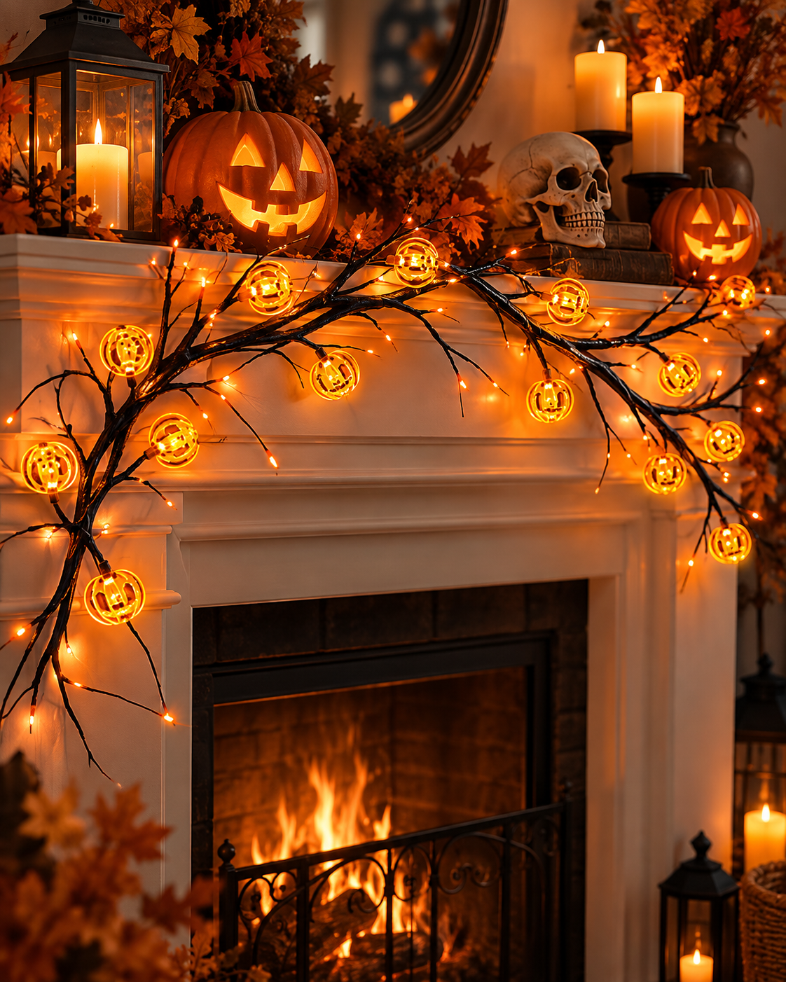 SpookyGlow Halloween Vine Lights