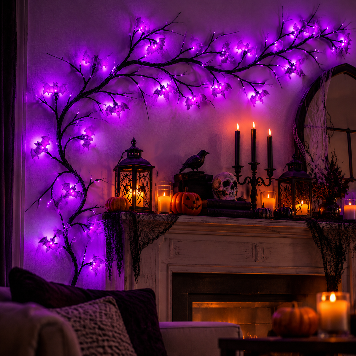 SpookyGlow Halloween Vine Lights