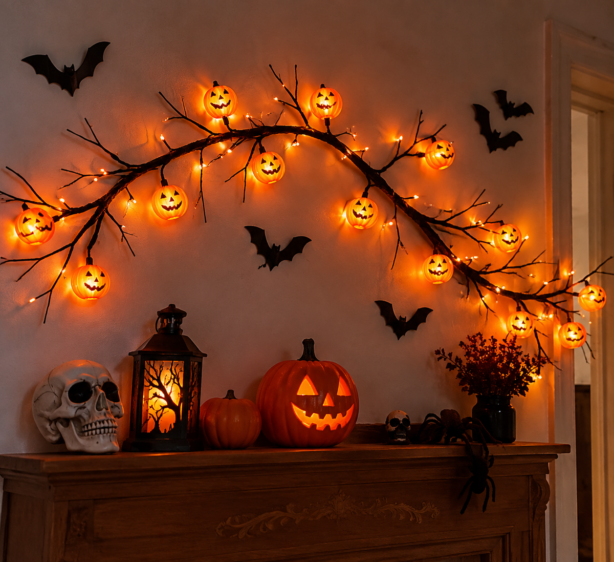 SpookyGlow Halloween Vine Lights